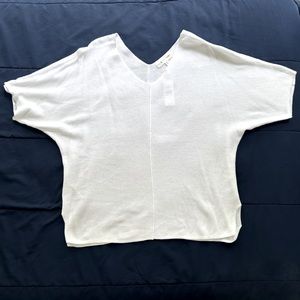 Lou and Grey comfy summer sweater, white.